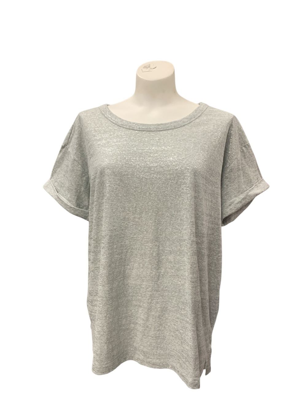 GAP Light Gray Short Sleeve Crewneck Tee Size L